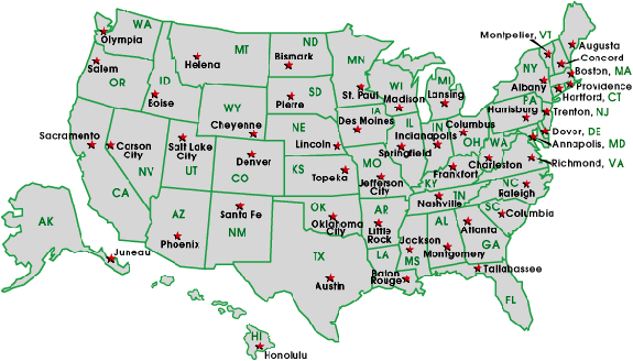 Us Map South Dakota